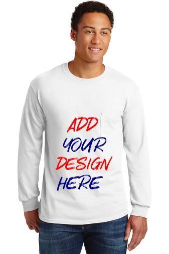 BAGANDTOTE T-Shirt Custom Adult Long Sleeve Pocket T-Shirt  2410 - Customized