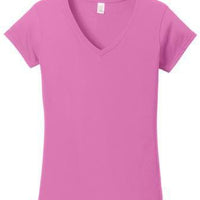 Custom Softstyle Ladies' V-Neck T-Shirt   64V00L