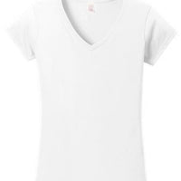 Custom Softstyle Ladies' V-Neck T-Shirt   64V00L