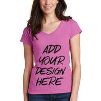 Custom Softstyle Ladies' V-Neck T-Shirt   64V00L