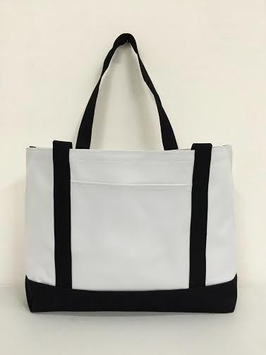 BAGANDTOTE TOTE BAG BLACK Grocery Shopping Tote Bag With Large Outside Pocket