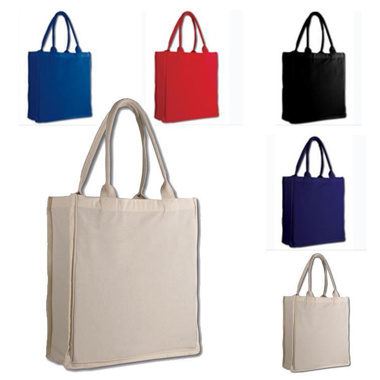 FANCY TOTE BAG 100 COTTON SHEETING FULL SIDE GUSSET BAGANDTOTE.COM
