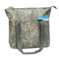 BAGANDTOTE TOTE BAG Large Digi Camo Poly Tote Bag with Zipper