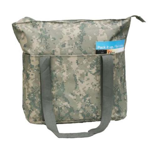 BAGANDTOTE TOTE BAG Large Digi Camo Poly Tote Bag with Zipper