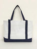 BAGANDTOTE TOTE BAG NAVY Grocery Shopping Tote Bag With Large Outside Pocket