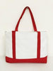 BAGANDTOTE TOTE BAG RED Grocery Shopping Tote Bag With Large Outside Pocket