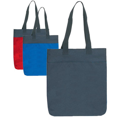 BAGANDTOTE TOTE BAG Two Tone Polyester Tote Bags With Long Handles
